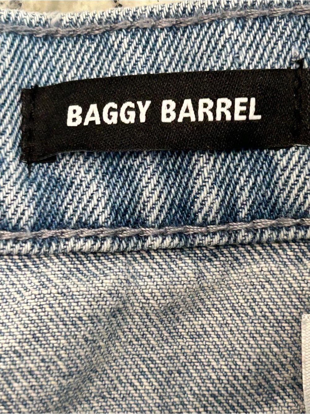 Scoop Baggy Barrel Seamed Light Wash Distressed Wide Leg Women’s Jeans 0 NWT - Picture 3 of 14